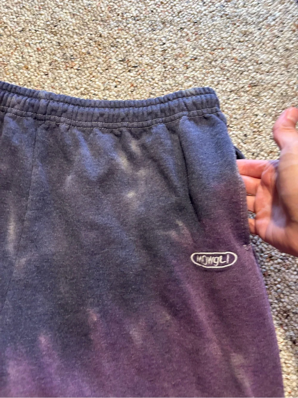 Urban Outfitters x Mowbli Tie-Dye Purple & Black Sweatpants